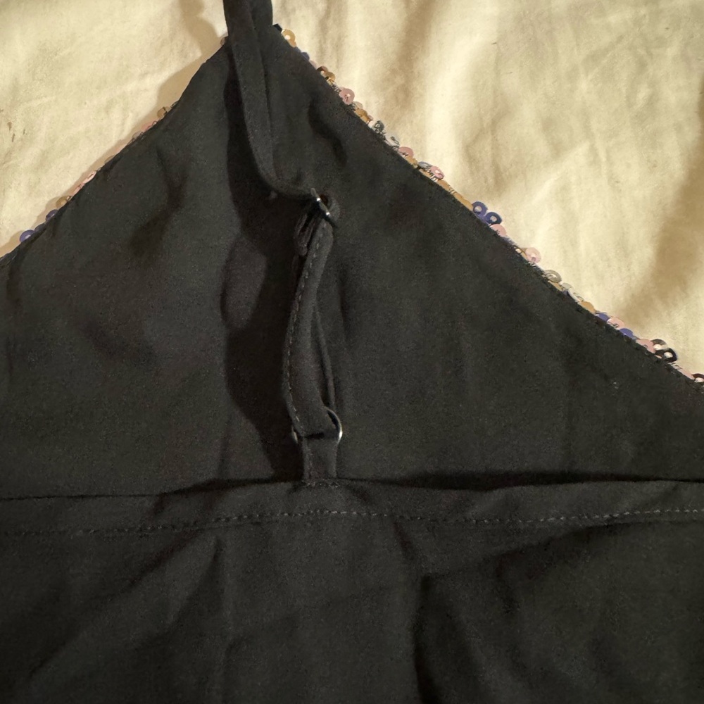 NWT Cato Black and Silver Sparkle Camisole - Picture 5 of 7